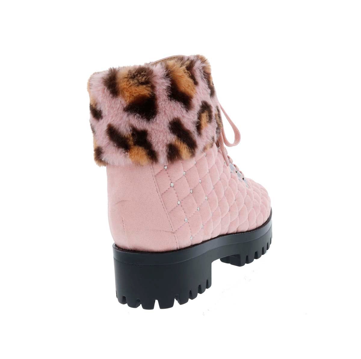 PENNY LOVES KENNY NEWB WOMEN ANKLE BOOTIES IN PINK MICROSUEDE - TLW Shoes