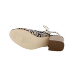 PENNY LOVES KENNY SERGE WOMEN LACE UP SANDAL IN NATURAL FAUX SNAKE - TLW Shoes