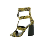 PENNY LOVES KENNY TYMBER WOMEN SANDALS IN GREEN FAUX SNAKE - TLW Shoes
