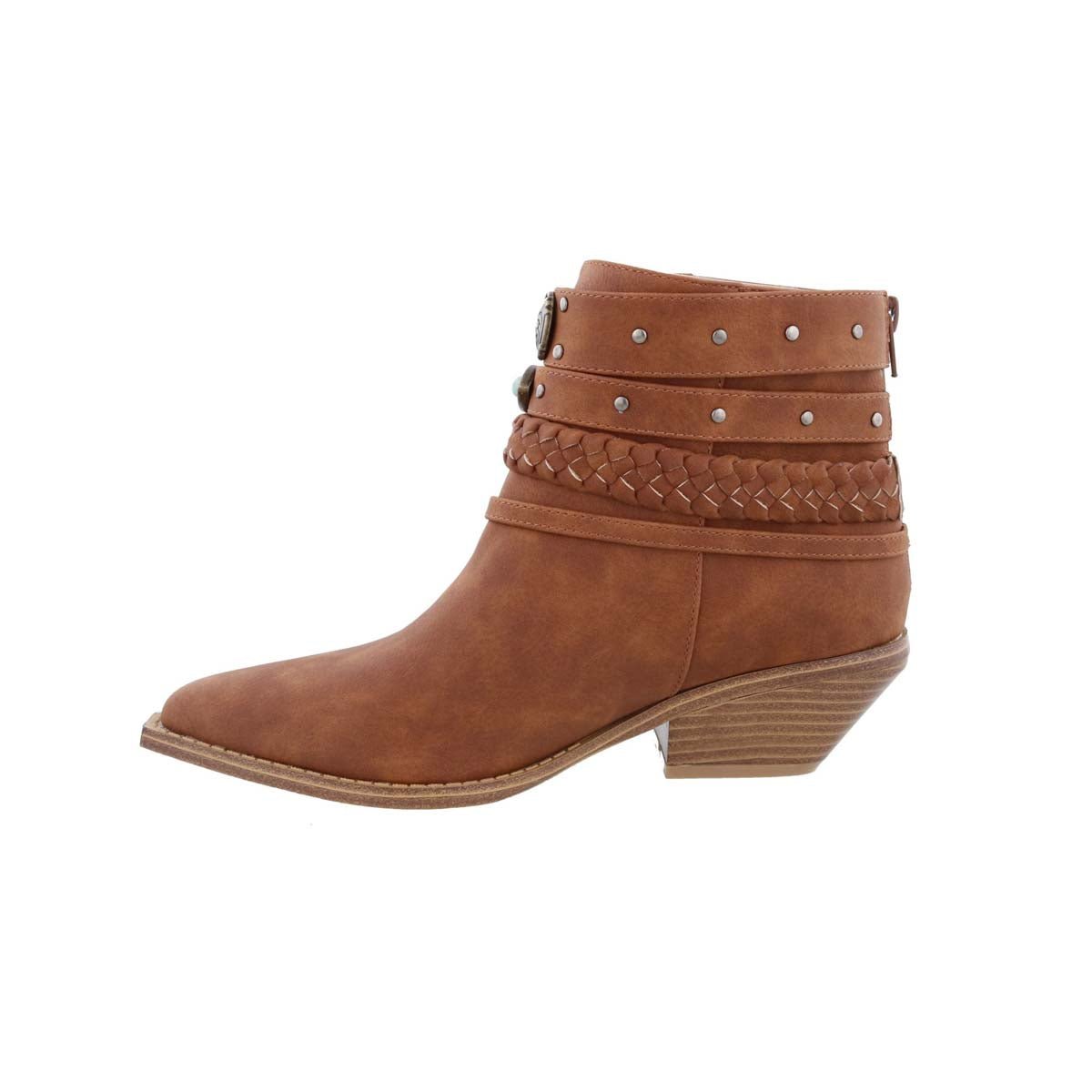 PENNY LOVES KENNY SHANE WOMEN BOOT IN BROWN DISTRESSED SYNTHETIC - TLW Shoes