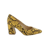 PENNY LOVES KENNY VENUS WOMEN PUMP SLIP-ON SHOES IN YELLOW FAUX SNAKE - TLW Shoes
