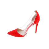 PENNY LOVES KENNY OPIE WOMEN PUMPS SHOE IN RED MICRO/LUCITE - TLW Shoes