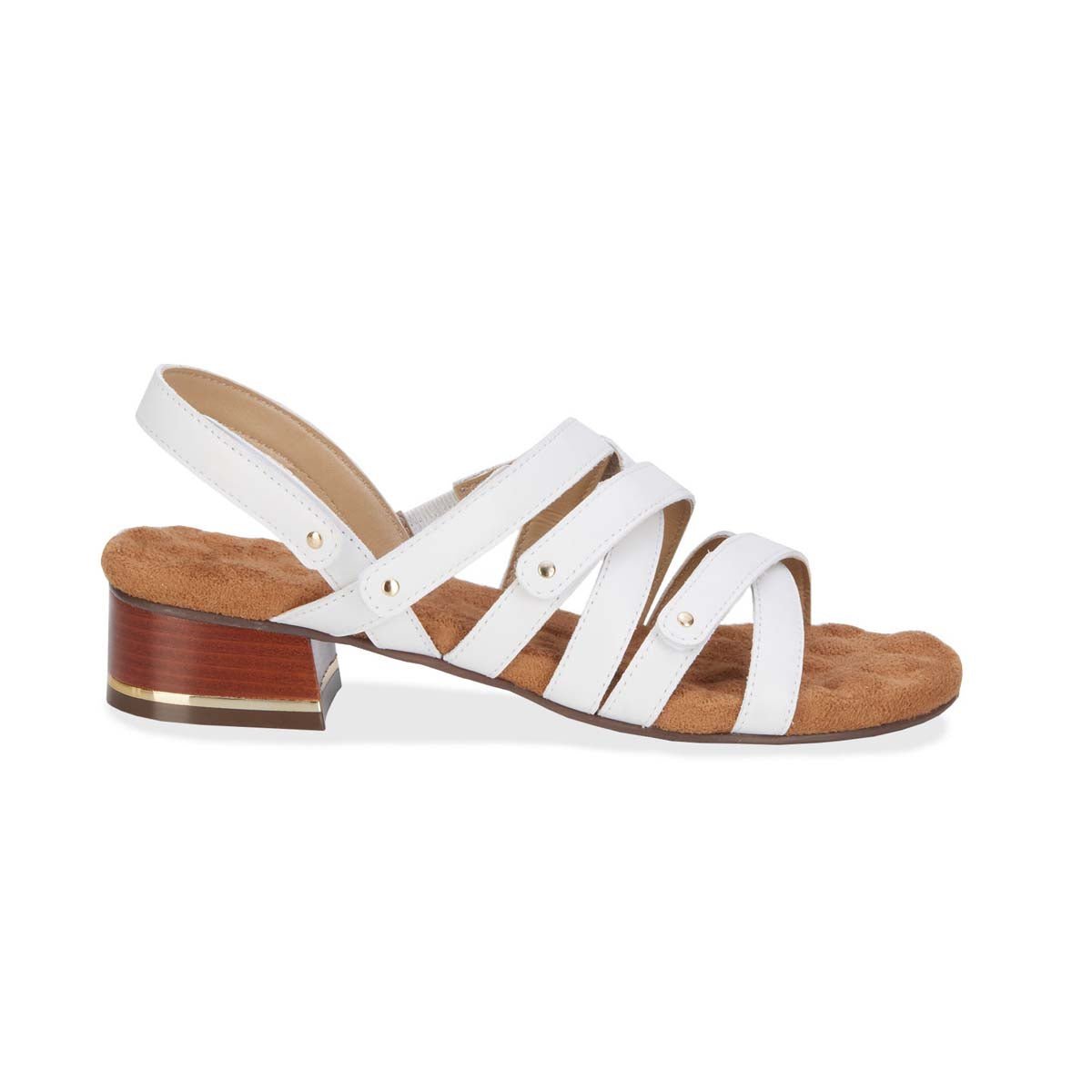 ROS HOMMERSON BREEZE WOMEN'S HOOK AND LOOP CLOSURE STRAPS SANDAL IN WHITE - TLW Shoes