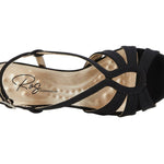 ROS HOMMERSON LEANDRA WOMEN'S ADJUSTABLE BUCKLES DRESS SANDAL IN BLACK - TLW Shoes
