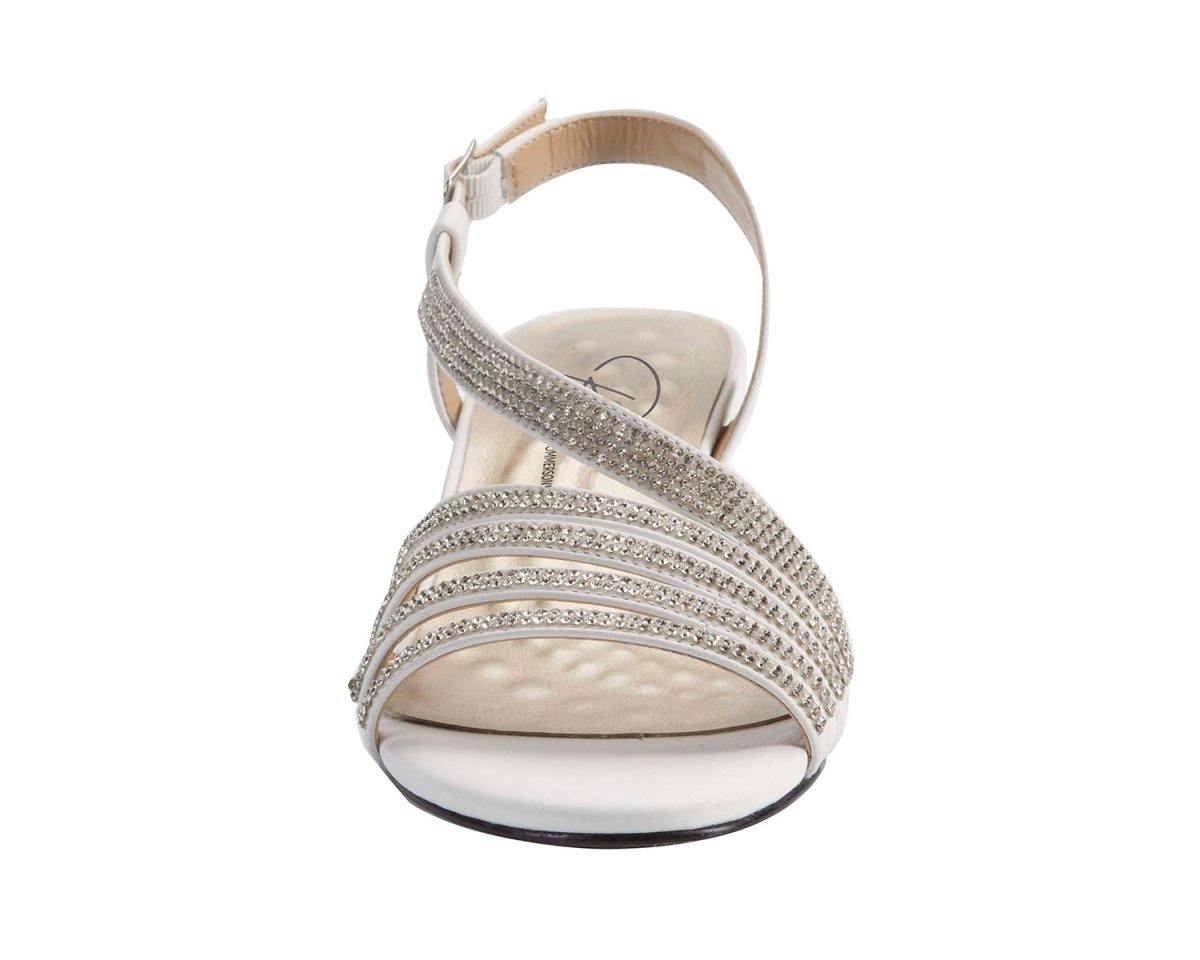 ROS HOMMERSON LETTIE II WOMEN STRAP SANDAL IN WHITE CASHMERE LEATHER - TLW Shoes
