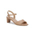 ROS HOMMERSON LYDIA WOMEN ADJUSTABLE BUCKLE STRAP SANDAL IN NUDE CASHMERE LEATHER - TLW Shoes