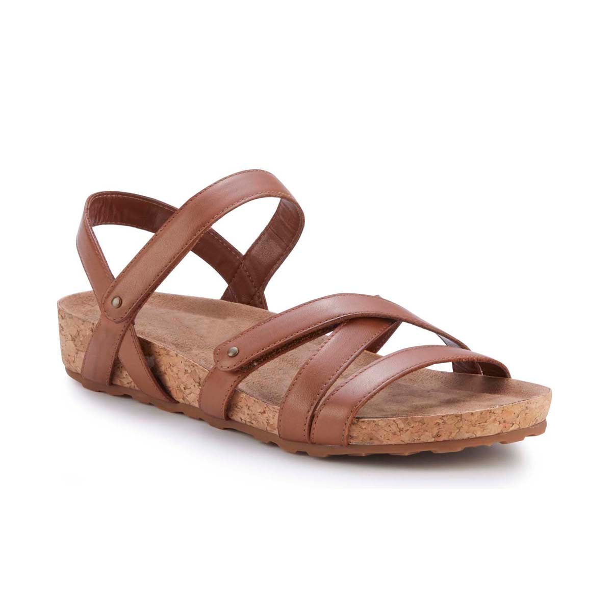 ROS HOMMERSON POOL WOMEN'S ADJUSTABLE STRAPS SANDAL IN LUGGAGE TAN - TLW Shoes