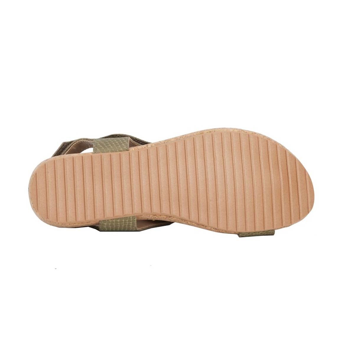 ROS HOMMERSON PRESTON WOMEN'S ADJUSTABLE STRAPS SANDAL IN OLIVE - TLW Shoes