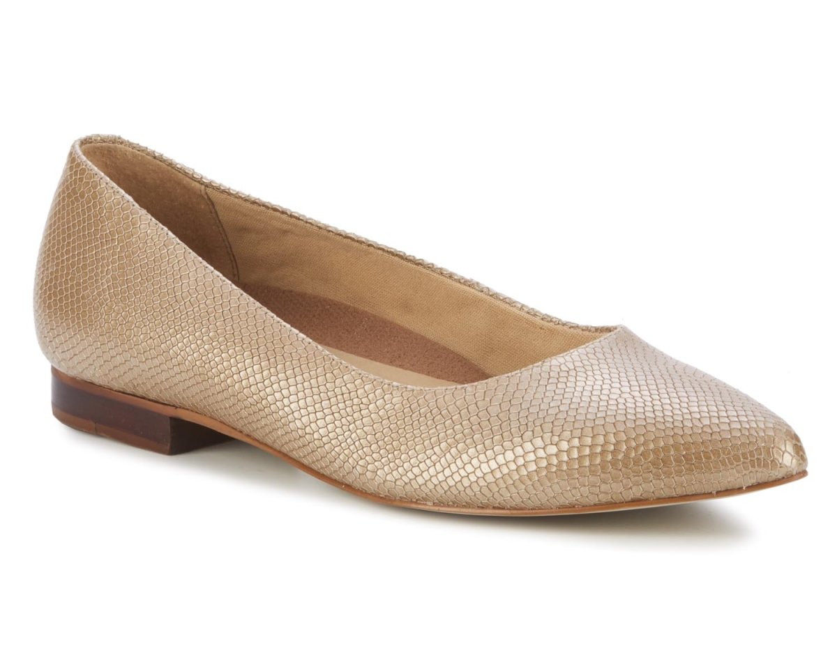 ROS HOMMERSON REECE WOMEN'S POINTED TOE SLIP-ON SHOES IN TAUPE - TLW Shoes