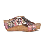 ROS HOMMERSON TABITHA II WOMEN'S PLATFORM WEDGE SANDAL IN PINK MULTI - TLW Shoes
