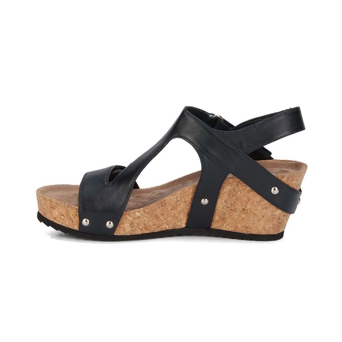 ROS HOMMERSON TRACI WOMEN'S HOOK AND LOOP STRAPS SANDAL IN BLACK - TLW Shoes