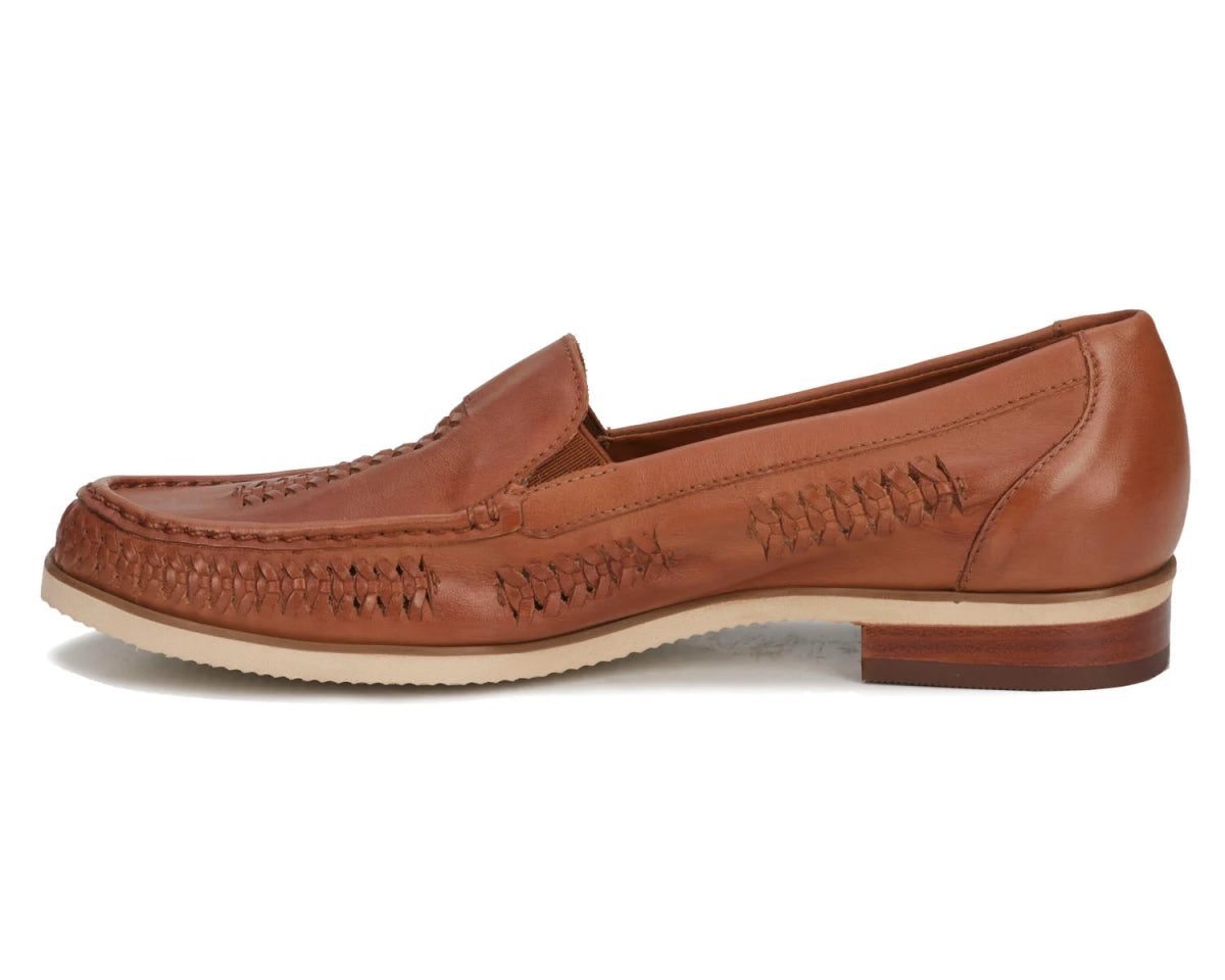 ROS HOMMERSON WENDY WOMEN SLIP-ON SHOES IN LUGGAGE NAPPA LEATHER - TLW Shoes