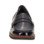 ROS HOMMERSON WINNIE II WOMEN'S PENNY-LOAFER SLIP-ON SHOE IN BLACK PAT - TLW Shoes