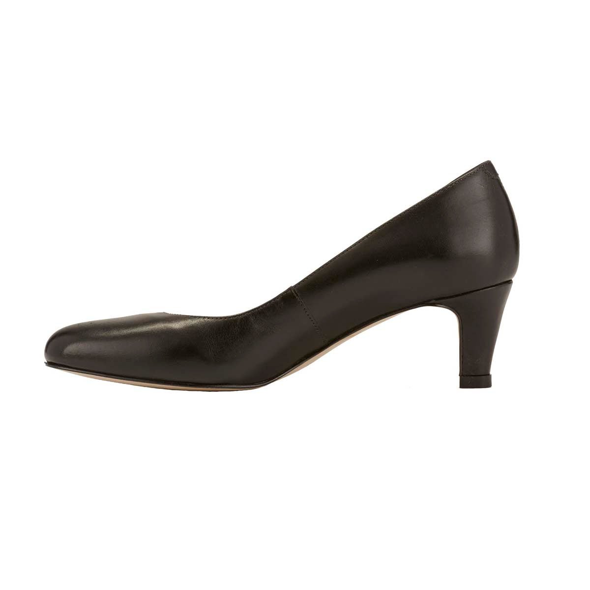 ROS HOMMERSON JOY II WOMEN DRESS PUMP SHOES IN BLACK LEATHER - TLW Shoes