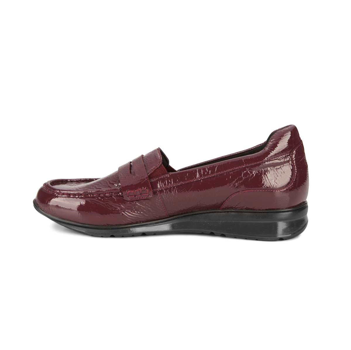 ROS HOMMERSON DANNON WOMEN'S LOAFER SLIP-ON SHOES IN WINE - TLW Shoes