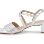ROS HOMMERSON LIZA WOMEN'S STRAPS SANDAL IN SILVER - TLW Shoes