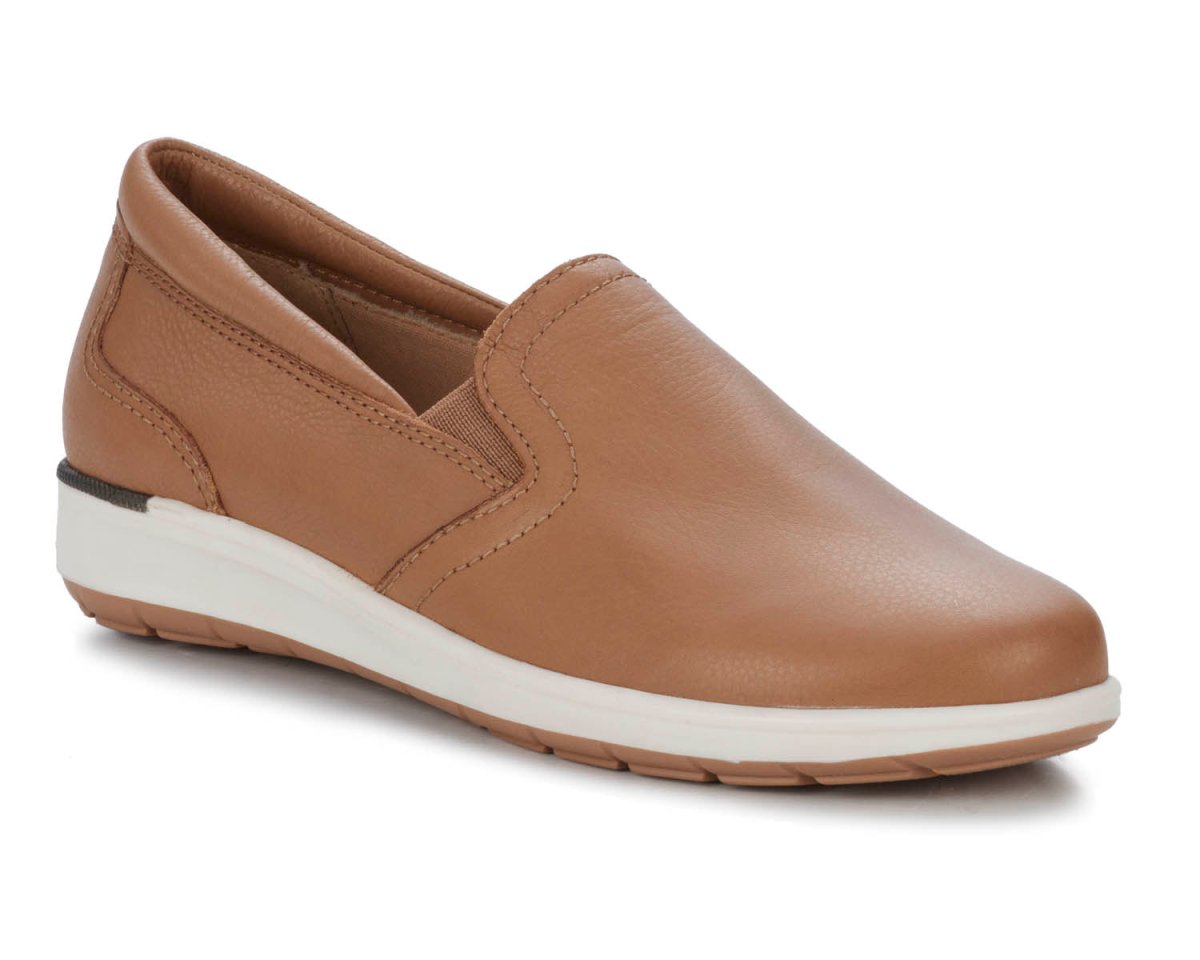ROS HOMMERSON ORLEANS WOMEN'S SLIP-ON CASUAL SNEAKER IN TAN - TLW Shoes