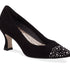 ROS HOMMERSON SADEE WOMEN'S PUMP SLIP-ON SHOES IN BLACK SUEDE - TLW Shoes