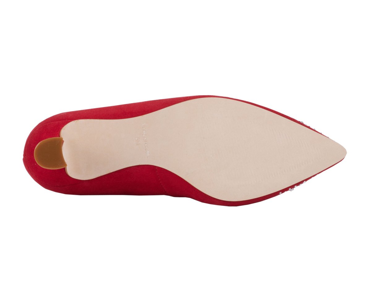 ROS HOMMERSON SADEE WOMEN'S PUMP SLIP-ON SHOES IN RED - TLW Shoes