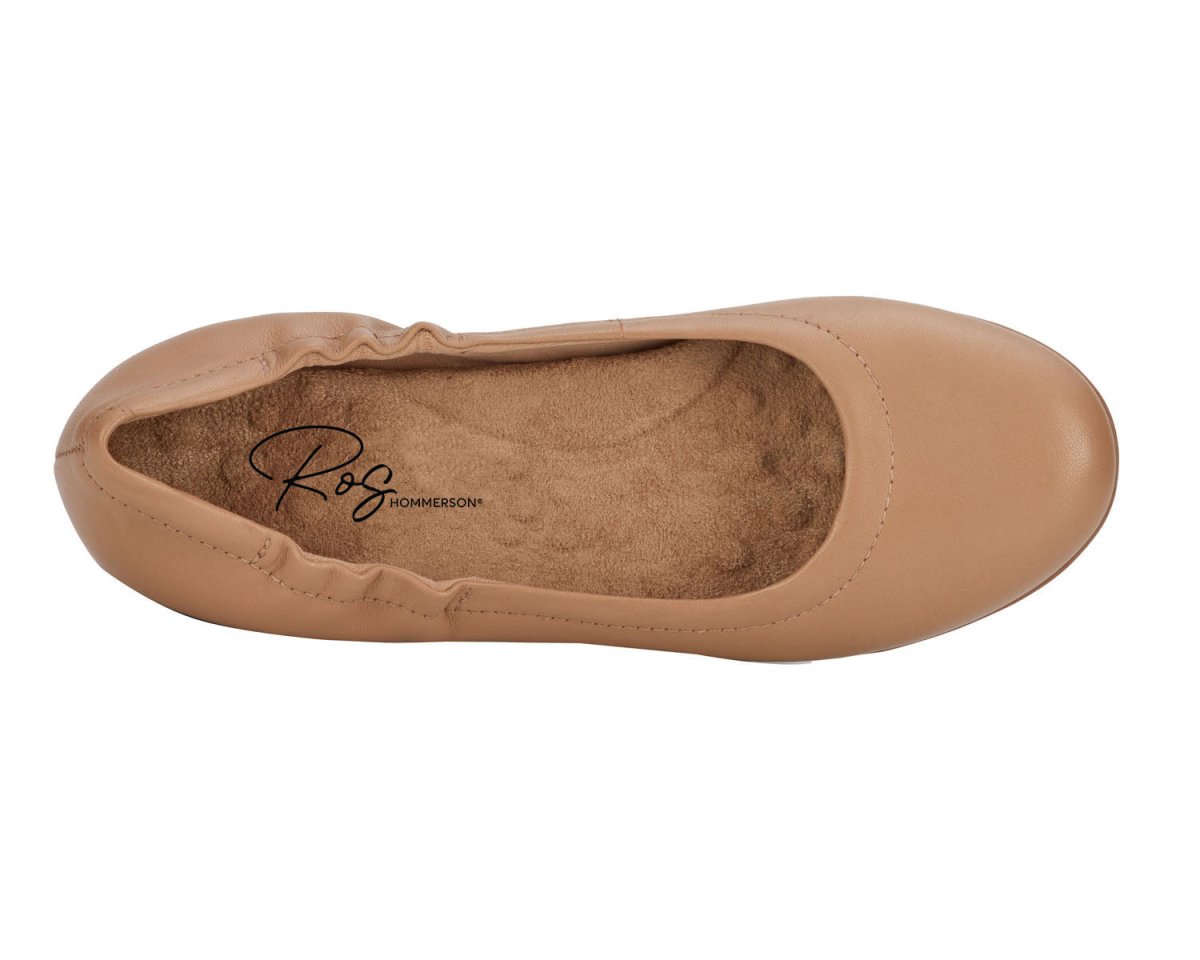 ROS HOMMERSON TESS WOMEN'S FLAT SLIP-ON SHOES IN NUDE - TLW Shoes