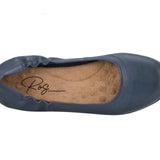ROS HOMMERSON TESS WOMEN'S FLAT SLIP-ON SHOES IN NAVY - TLW Shoes