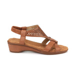ROS HOMMERSON KITSY WOMEN'S ADJUSTS STRAPS SANDAL IN LUGGAGE TAN - TLW Shoes