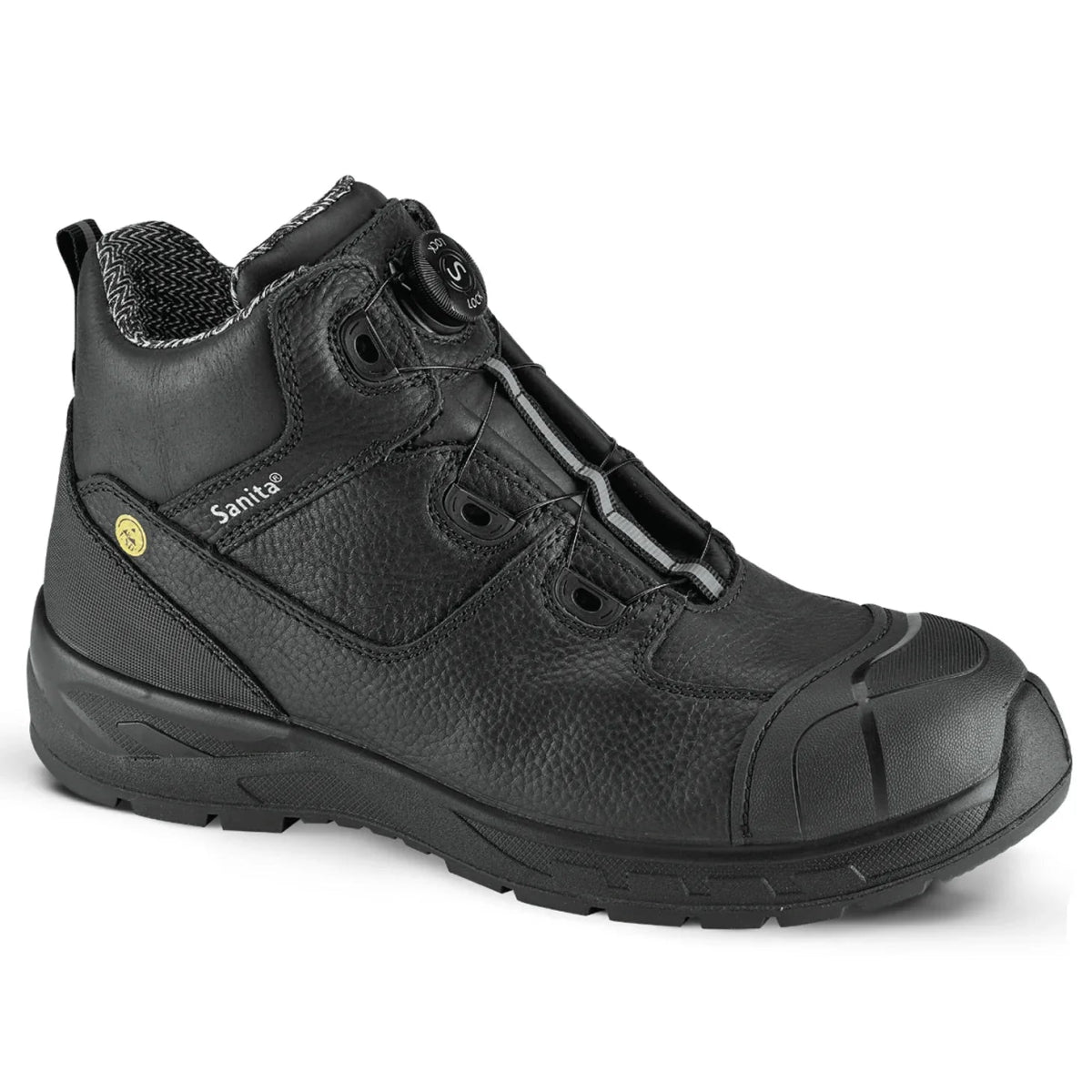SANITA MALAKIT S3 WORK BOOT UNISEX IN BLACK - TLW Shoes