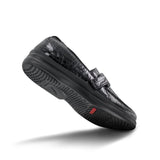 APEX A205W EVELYN STRAP LOAFER WOMEN'S DRESS SHOE IN BLACK CROC - TLW Shoes