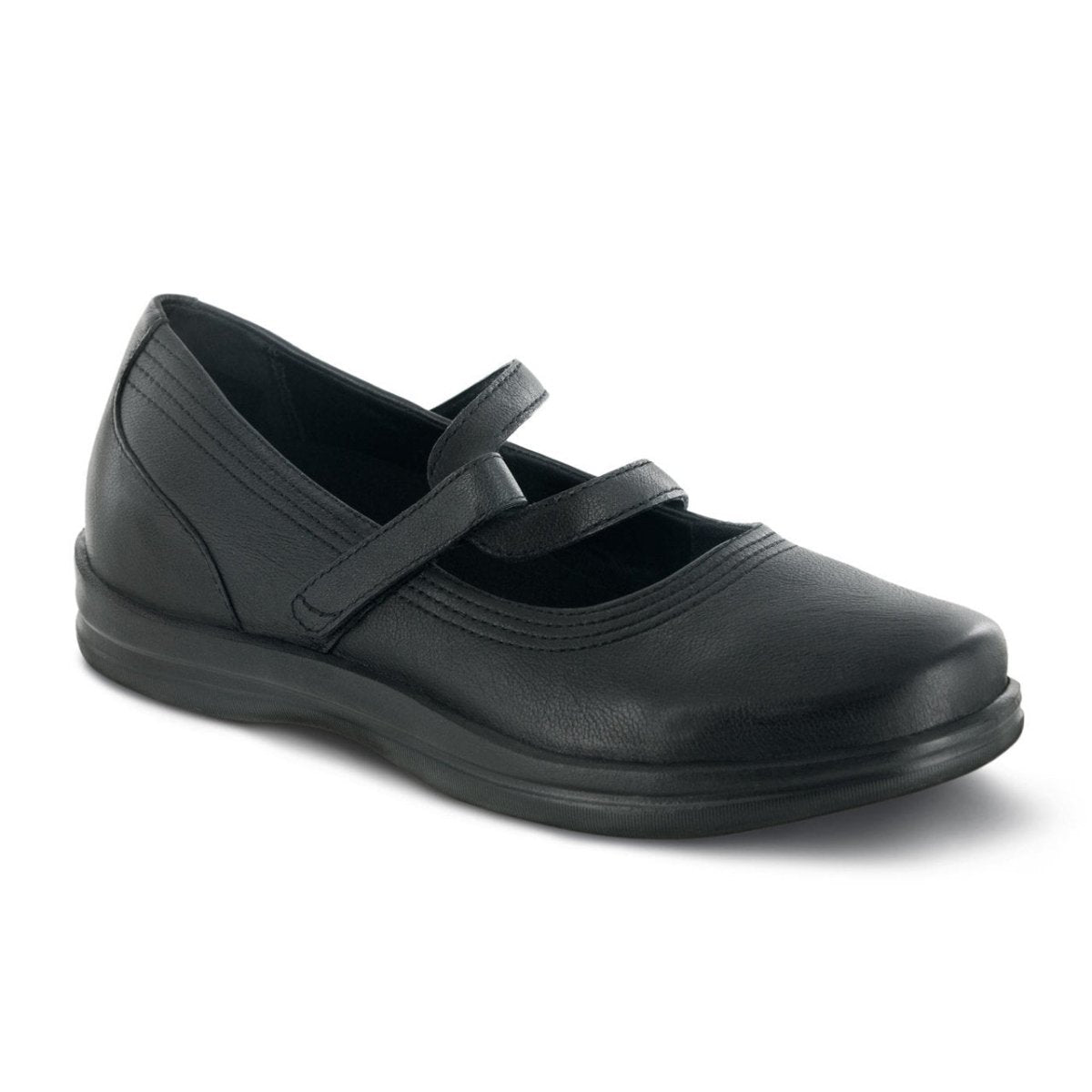 APEX A300W JANICE STRAP MARY JANE WOMEN'S SHOE IN BLACK - TLW Shoes