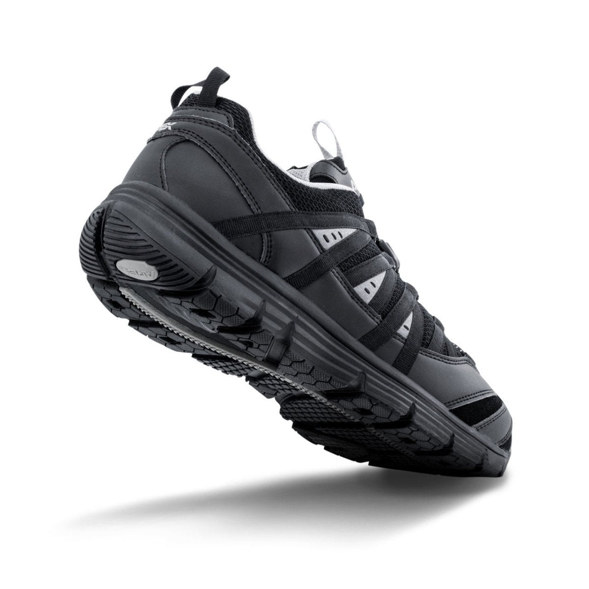 Apex A5000m Bungee Lace Athletic Men's Active Shoe In Black - TLW Shoes