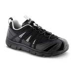 APEX A5000M BUNGEE LACE ATHLETIC MEN'S ACTIVE SHOE IN BLACK - TLW Shoes