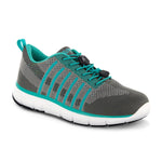 APEX A7000W BREEZE KNIT LACE UP WOMEN'S ACTIVE SHOE IN OCEAN/GRAY - TLW Shoes