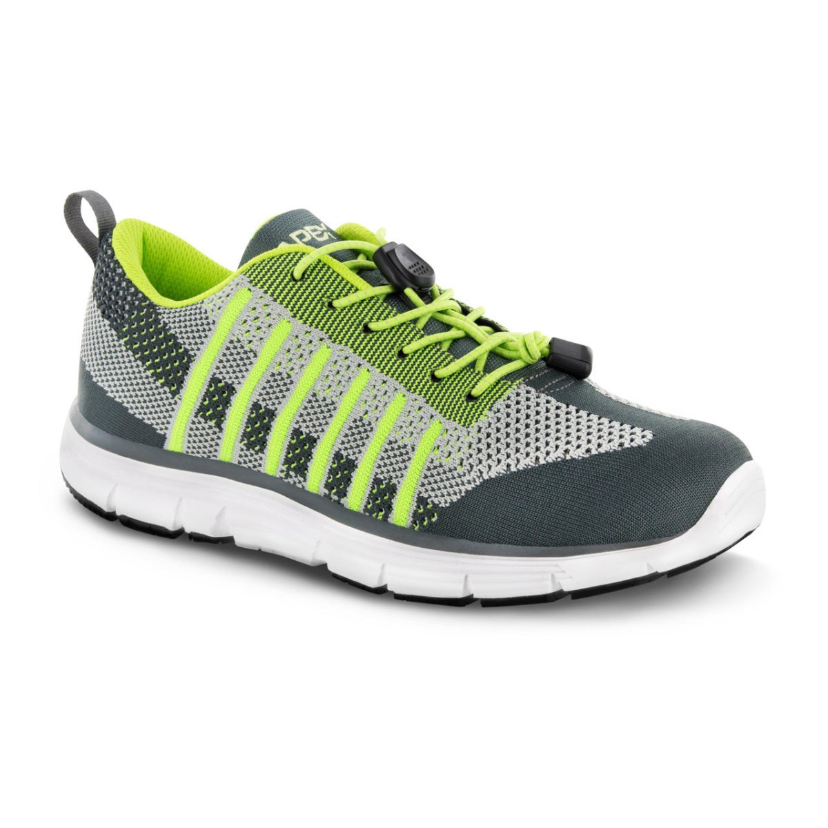 APEX A7200M BOLT KNIT LACE UP MEN'S ACTIVE SHOE IN LIME - TLW Shoes