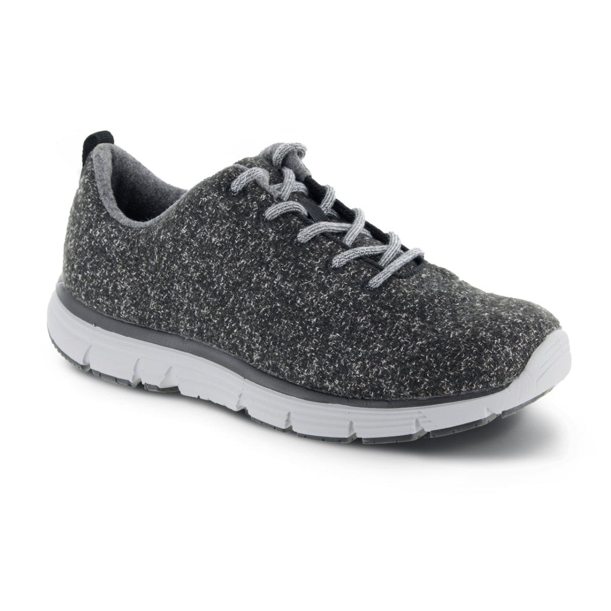 APEX A8100M NATURAL WOOL KNIT MEN'S CASUAL SHOE IN DARK GRAY - TLW Shoes