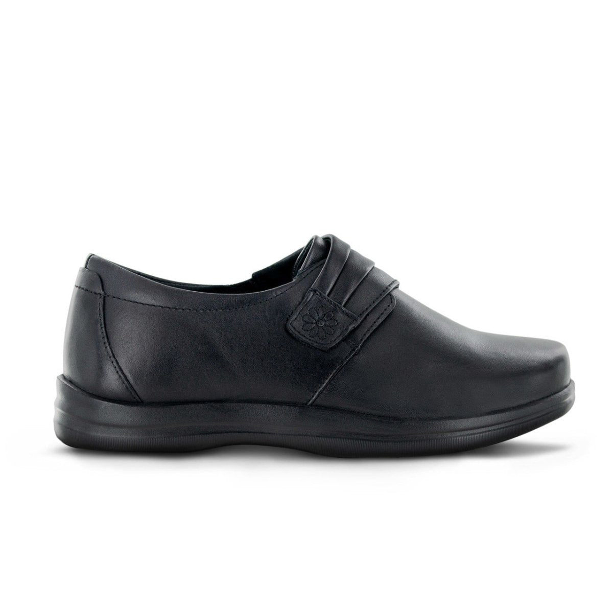 APEX LINDA CLASSIC MONK STRAP WOMEN'S DRESS SHOE IN BLACK - TLW Shoes