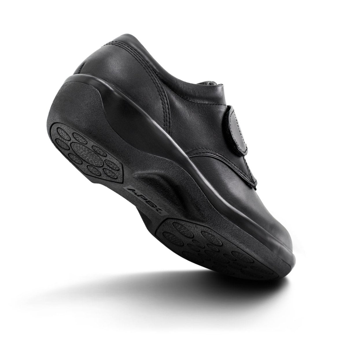 APEX B3000W AMBULATOR BIOMECHANICAL WOMEN'S SINGLE STRAP CASUAL SHOE IN BLACK - TLW Shoes