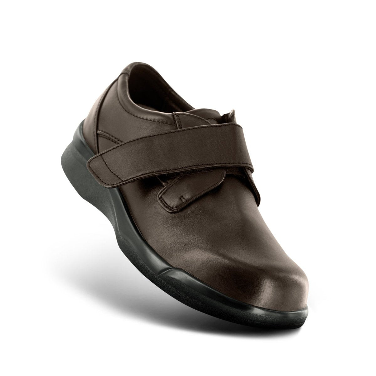 APEX B3100M BIOMECHANICAL SINGLE STRAP MEN'S CASUAL SHOE IN BROWN - TLW Shoes