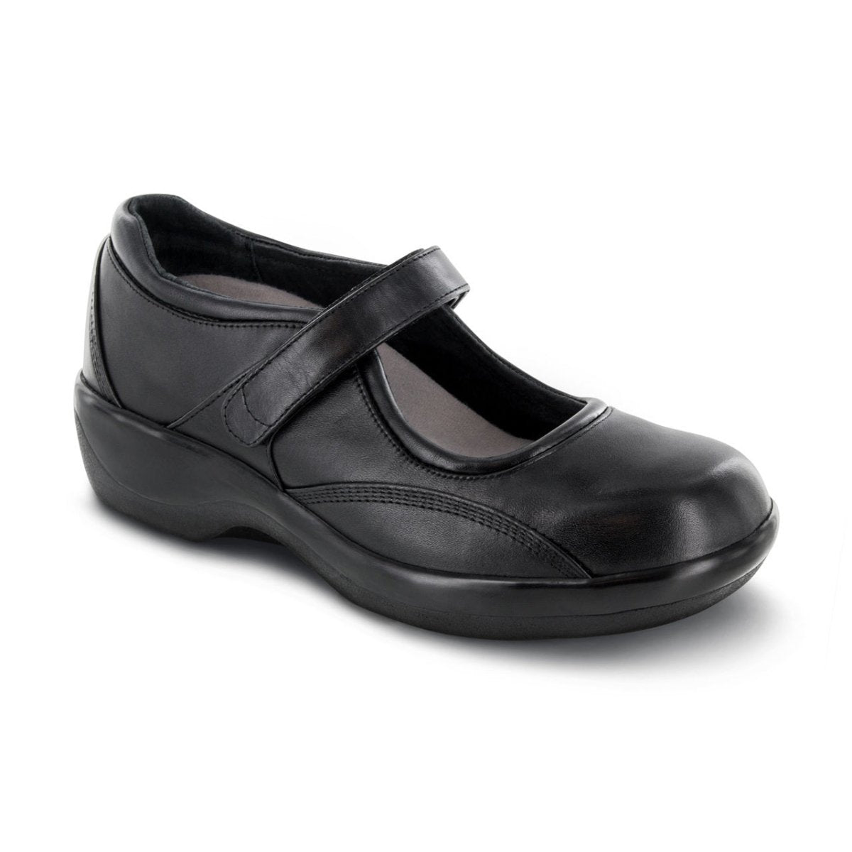 APEX B6000W AMB BIOMECHANICAL MARY JANE WOMEN'S CASUAL SHOE IN BLACK. - TLW Shoes