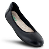 APEX BF100W BALLET FLAT WOMEN'S CASUAL SHOE IN BLACK - TLW Shoes
