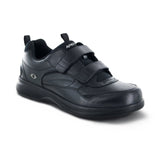 APEX G8010M AMBULATOR ATHLETIC DOUBLE STRAP MEN'S ACTIVE SHOE IN BLACK - TLW Shoes