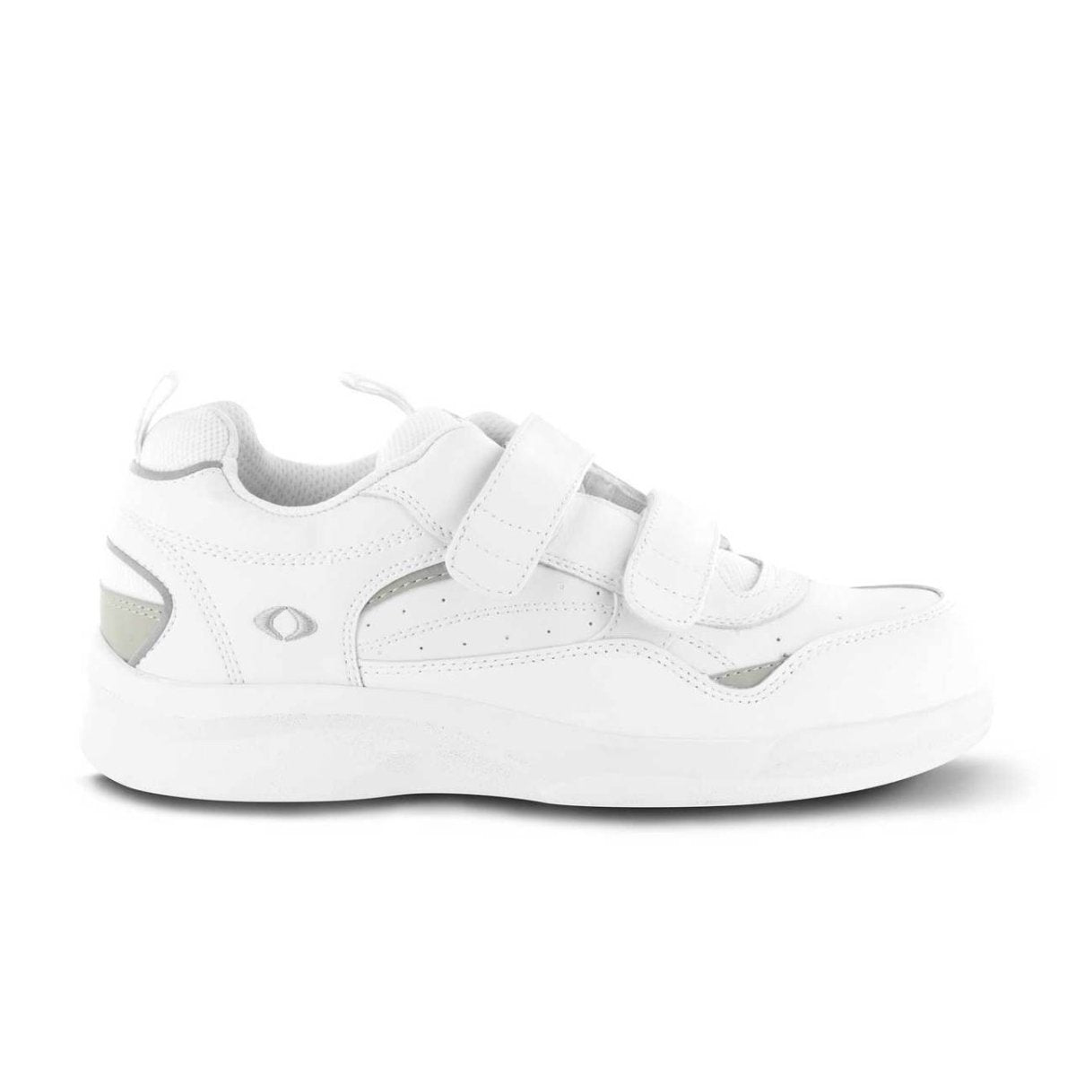 APEX G8210M AMBULATOR ATHLETIC DOUBLE STRAP MEN'S ACTIVE SHOE IN WHITE - TLW Shoes