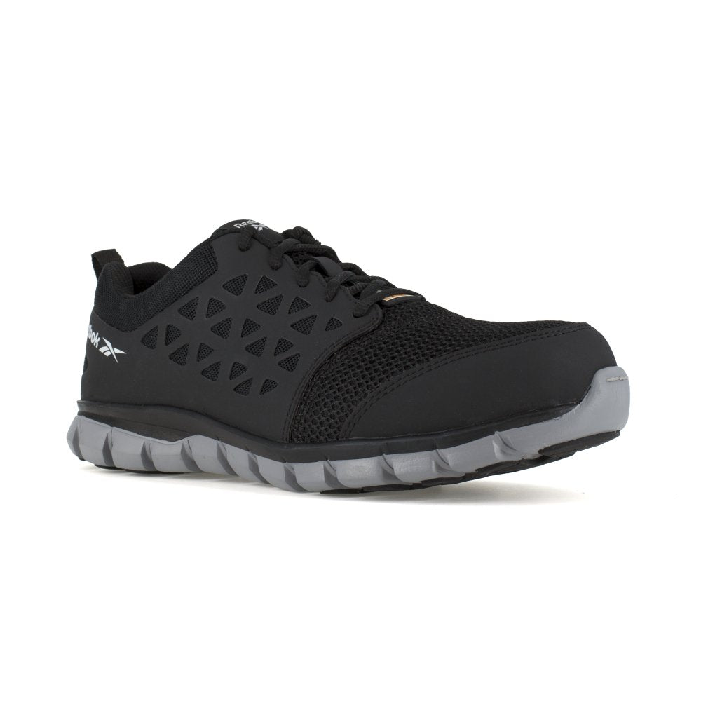 Reebok Sublite Cushion Athletic Work Shoe Women's Composite Toe Ib041 In Black - TLW Shoes