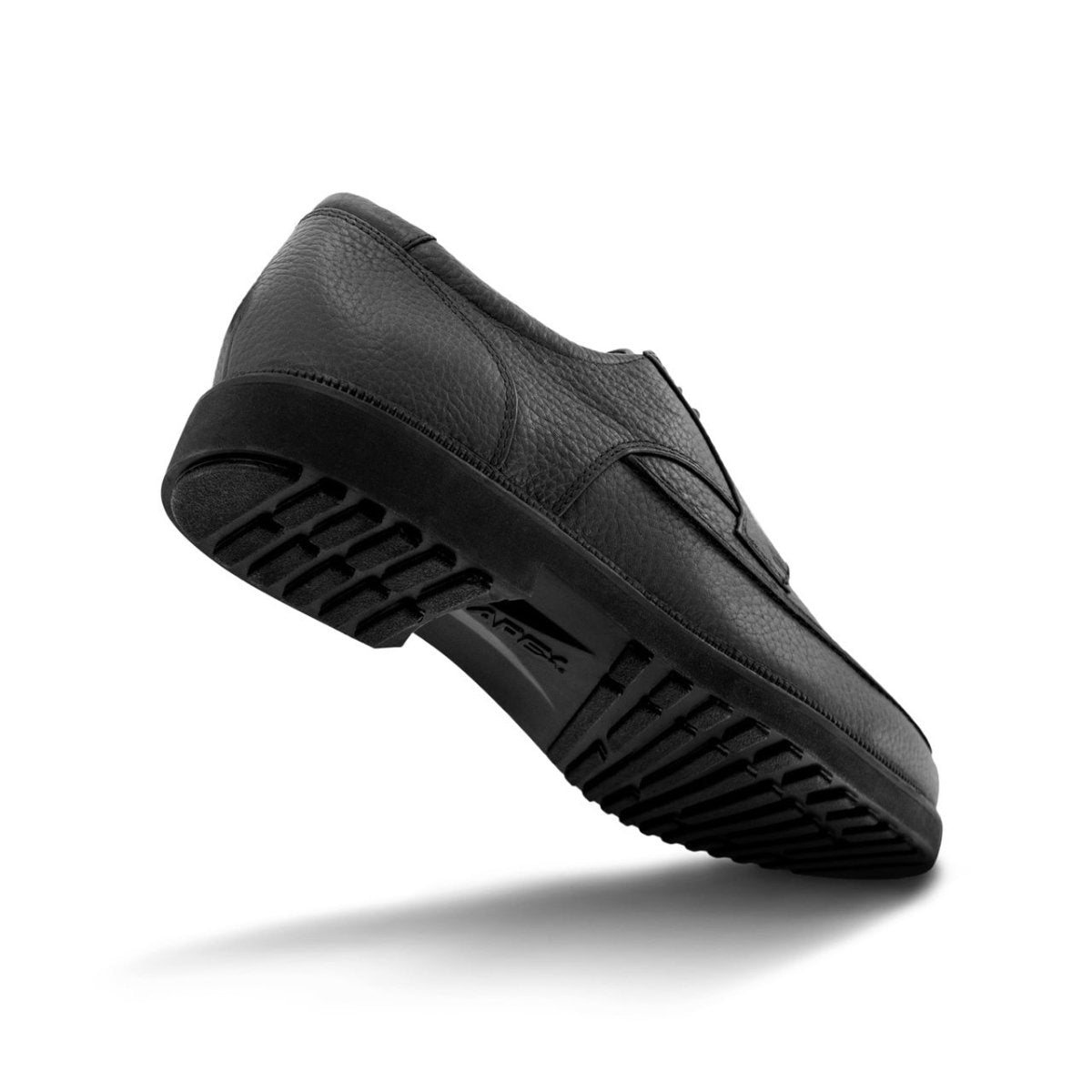 APEX LEXINGTON MOC TOE MEN'S OXFORD DRESS SHOE IN BLACK - TLW Shoes