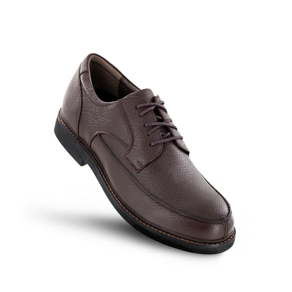 APEX LEXINGTON MOC TOE MEN'S OXFORD DRESS SHOE IN BROWN - TLW Shoes