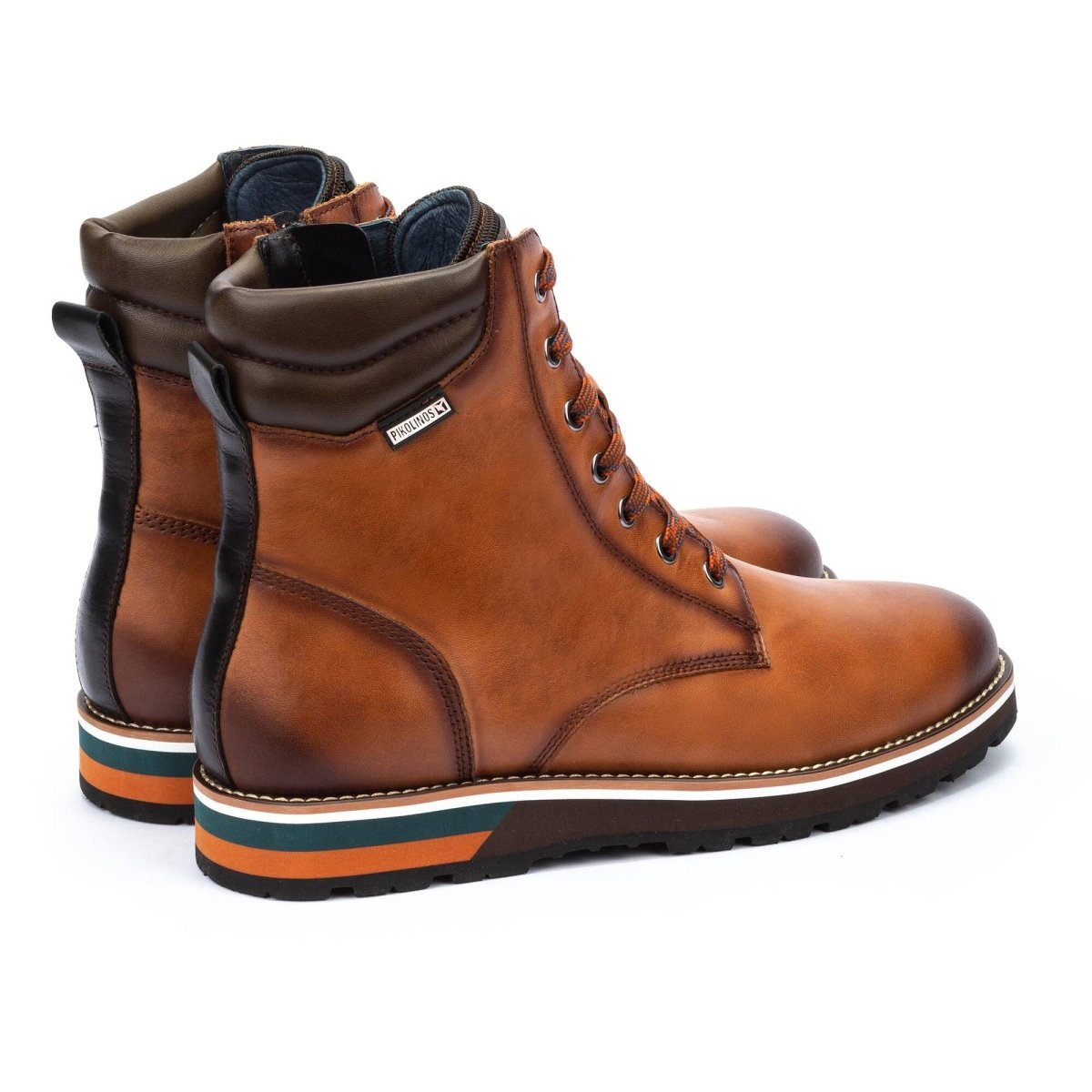 PIKOLINOS PIRINEOS M6S-8113C1 MEN'S LACE-UP ANKLE BOOTS IN BRANDY - TLW Shoes
