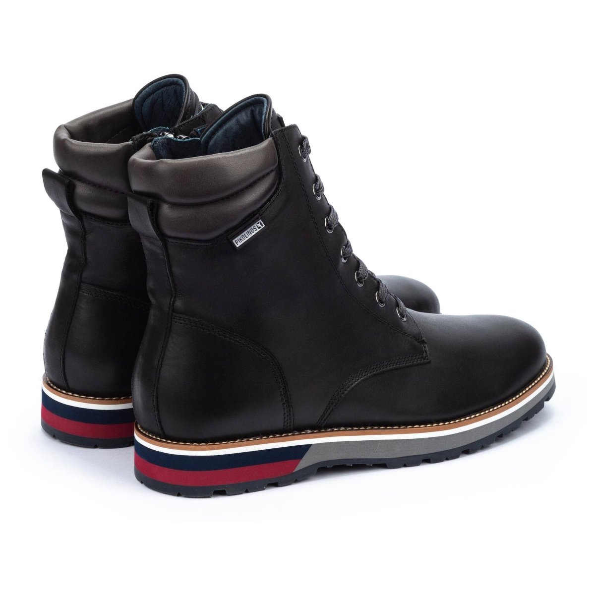 PIKOLINOS PIRINEOS M6S-N8113 MEN'S WARM LINING ANKLE BOOTS IN BLACK - TLW Shoes