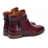 PIKOLINOS ROYAL NAW4D-8908 WOMEN'S ZIPPER ANKLE BOOTS IN GARNET - TLW Shoes