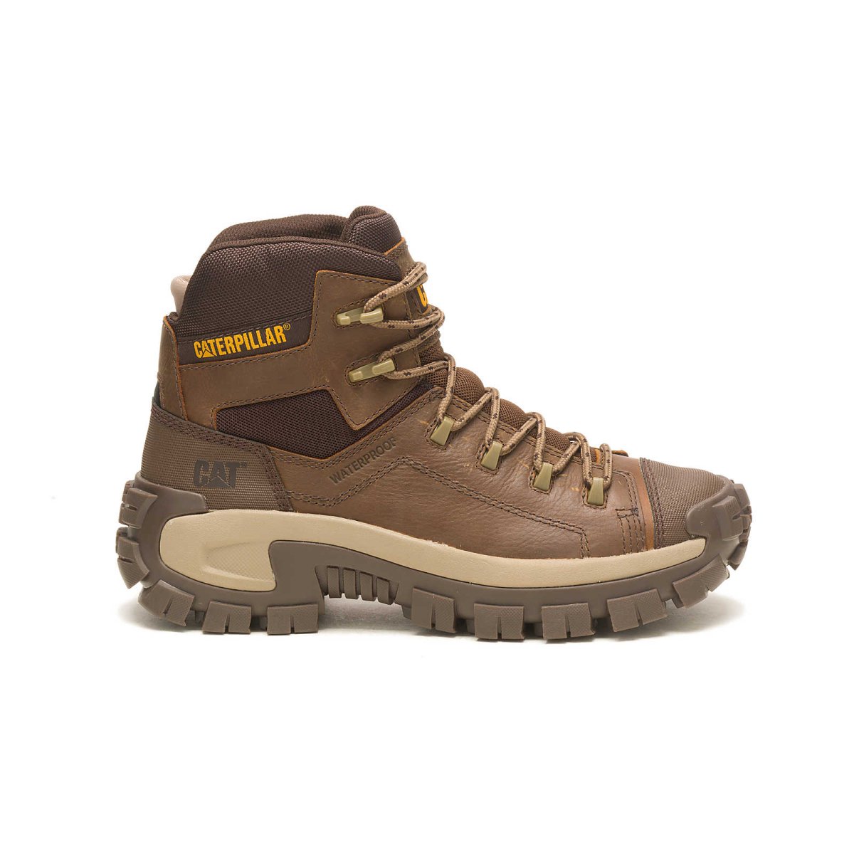 CATERPILLAR INVADER HIKER WATERPROOF SOFT TOE MEN'S WORK BOOT (P51083) IN PYRAMID - TLW Shoes