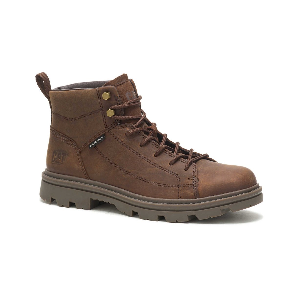 CATERPILLAR MODULATE WATERPROOF MEN'S BOOT (P725406) IN REAL BROWN - TLW Shoes