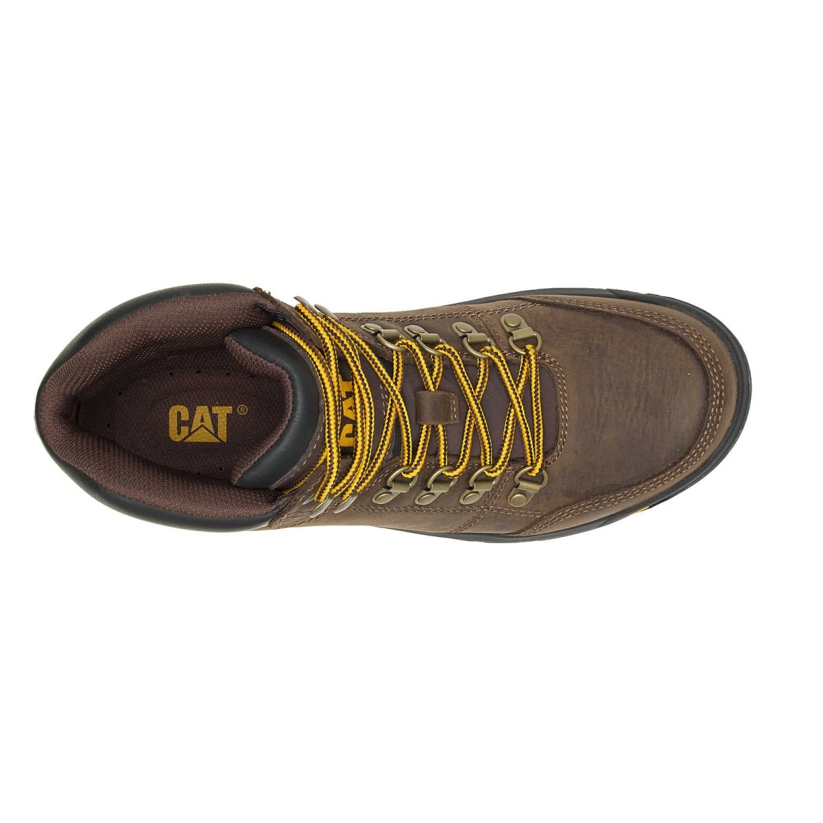 Caterpillar Outline Soft Toe Men's Work Boot (p74087) In Seal Brown - TLW Shoes